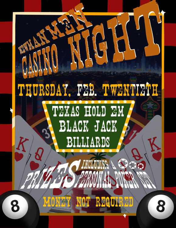 UCM Men's Poker Night Flyer
